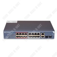 TD® 3E0318-E 16 ports 100M + 2 ports Gigabit commutateur à deux couches non géré surveillant la configuration du commutateur dédié