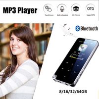 Lecteur MP3 16Go HiFi Bluetooth 4.0 avec Boutons Tactiles, Radio FM,Enregistrement, Écran 1.8'', Supporte Carte SD 64Go(Non Incluse)