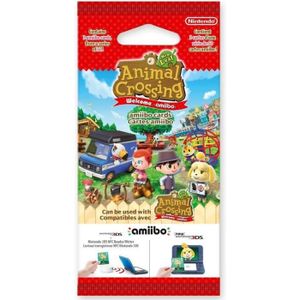 CARTE DE JEU Cartes Amiibo - Animal Crossing Série Welcome Amiibo • Contient 3 cartes