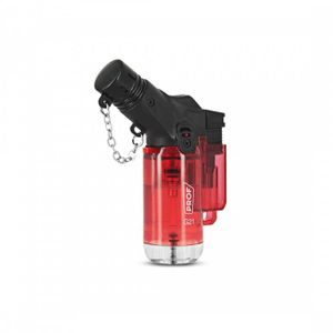 1 x Briquet Tempête Chalumeau Torche à Capuchon clapet - Rechargeable gaz - Réglable (Vert