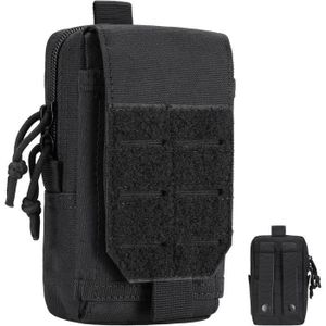 Dedang Ceinture Tactique, Ceinture Sacoche Multifonctionnelle Molle EDC Gadget Utilitaire téléphone cellulaire pour Randonnée Voyage Sport Plein-air (Noir
