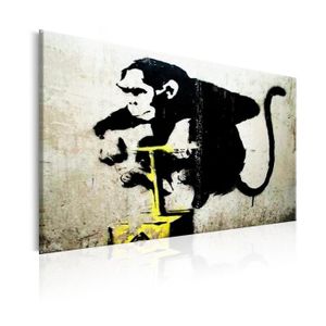 TABLEAU - TOILE Tableau - Monkey Detonator by Banksy - 60x40 - Art
