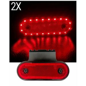 Lot De 20 Feux De Gabarit Universel LED 24V - Rouge Et Blanc, 6 LEDs Par Feu - Neuf Autonet