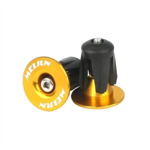 SODIAL Bouchons dextremite de barre 2 paquets Bouchons dextremite de guidon de velo de route en aluminium MTB Embouts de guidon noir