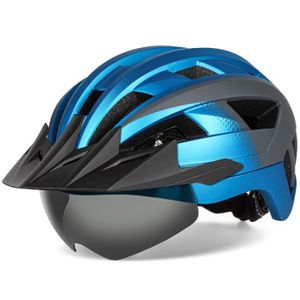 DÉCORATION DE VÉLO Casque Bleu Gris - TGOAL-Casque de vélo VTT pour h