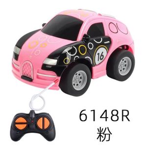 VEHICULE RADIOCOMMANDE 614R rose - Mini voiture télécommandée de dessin animé pour enfants, Jouets pour tout-petits, Voitures RC mig