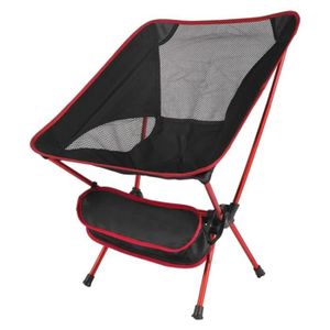 CHAISE DE CAMPING Rouge - Chaise pliante ultralégère de voyage, Char