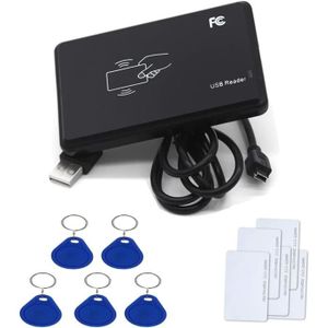 BADGE RFID - CARTE RFID 13.56MHz RFID Lecteur de IC Carte à Puce USB Lecte