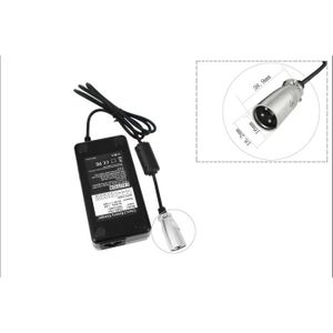 CHARGEUR BATTERIE VÉLO PowerSmart® Chargeur pour batterie 36V pour vélos électriques, VAE, avec prise XLR / prise 3 broches