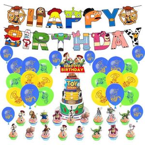 Décoration de Fête Anniversaire Toy Story Ballons Anniversaire Bannière de  Joyeux Vaisselle de Fête Déco Topper de Gateau pou [W305] - Cdiscount Maison