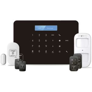 KIT ALARME Kit D alarme Sans Frais Domotique Thi-1 (wifi + Gsm) Connecté À Internet Ligne Mobile | Sécurité Votre Maison Entrepri