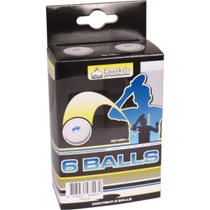 BALLE TENNIS DE TABLE Balles de tennis de table Buffalo 3* Competition 6pcs. Sans celluloïd
