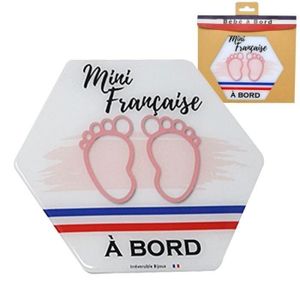 BÉBÉ À BORD  Adhésif / Autocollant bébé à bord - Français(e) à bord - Rose Bleu Et Rouge