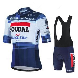 TENUE DE CYCLISME Soudal-Maillot de cyclisme Quick Step pour homme, vêtement respirant pour vélo de montagne