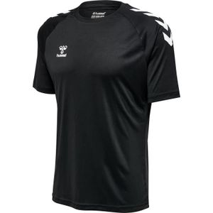 T-SHIRT MAILLOT DE SPORT T-shirt Homme Hummel Core Poly - noir - manches courtes - multisport - respirant