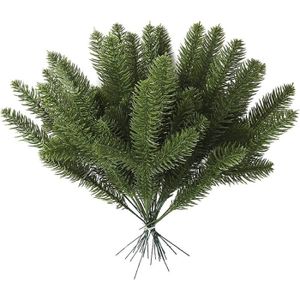 50 Branches De Sapin Artificielles – 6 Cm De Long, Vertes | Pour Couronne De L'Avent, Déco De Noël, Projets DIY - 11