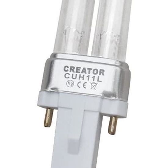 Lampe UV stérilisatrice 11W G23 pour aquarium et cuisine - Marque 123 - 214mm