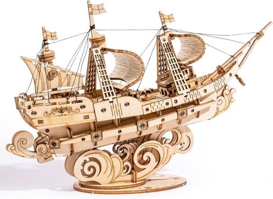 Train de couleur Puzzle 3D en bois pour enfants et adultes, Kits de Train de couleur Puzzle 3D en bois pour enfants et adultes, Kits de