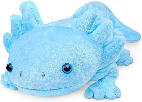 Capybaraflying Peluche Lestée Axolotl 30cm - 4,4 Lb - Oreiller Sensoriel Bleu Apaisant - Cadeau Unique Pour Enfants Et Adultes - Relaxation Et Confort