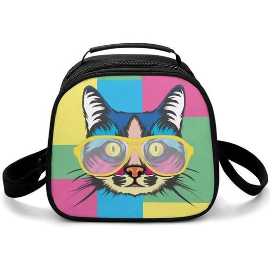 Sac Déjeuner Isotherme Chats Violet Eco - Chic