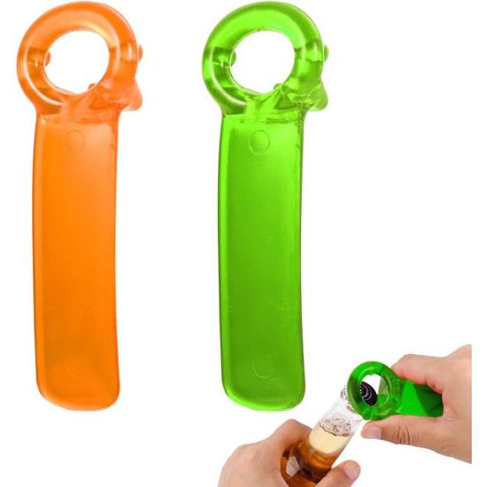 Lot De 2 Ouvre-Bocaux Manuels Sans Effort - Orange Et Rouge - Idéal Personnes Âgées Et Mains Faibles