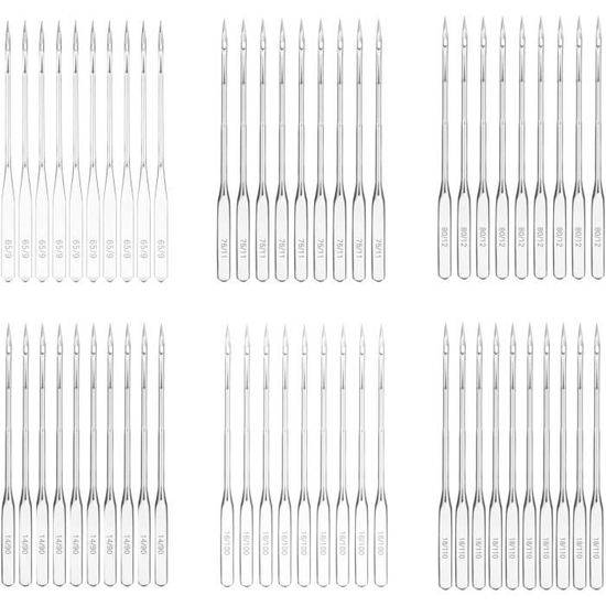 Kit De 9 Aiguilles à Coudre épaisses - 3 Tailles (5, 6, 7,1 Cm) Avec Gros œil - Pour Laine, Cuir, Jean, Tissus épais - Fourni Avec étui De Rangement