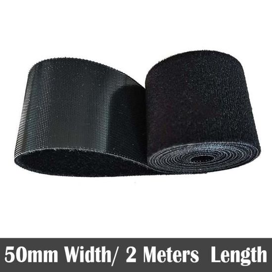 Feuillard,50mm * 2m Velcros câble cravates adhésif magique attache