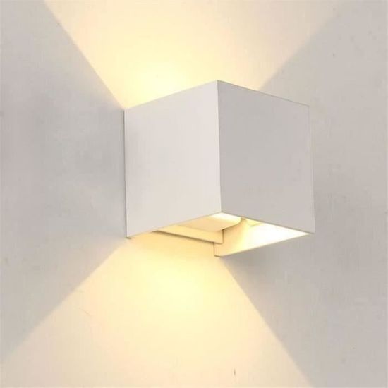 Applique Murale Hofstein – Up/down – Blanc – Céramique – Pour Salon, Couloir, Chambre