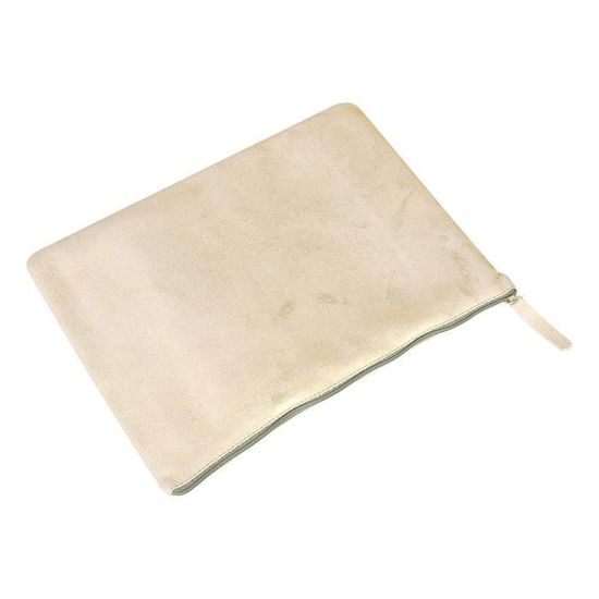 Pochette in vera pelle mod. Double cuoio - Pellicceria Gina Pelli