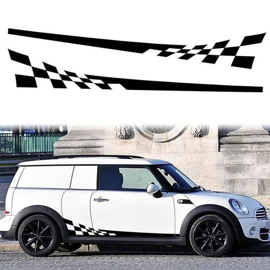 RWRAPS 2 pièces Autocollants latéraux de Porte de Voiture Longues Rayures Graphiques