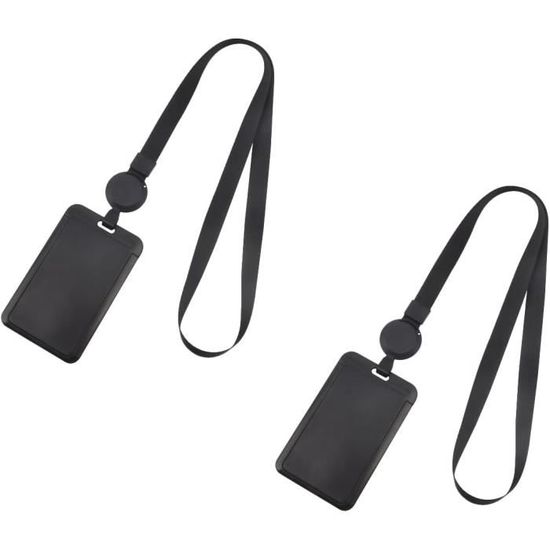 Porte-carte Rétractable Avec Cordon – Étui Transparent Résistant à L'eau Pour Badge, Bureau, école - 6