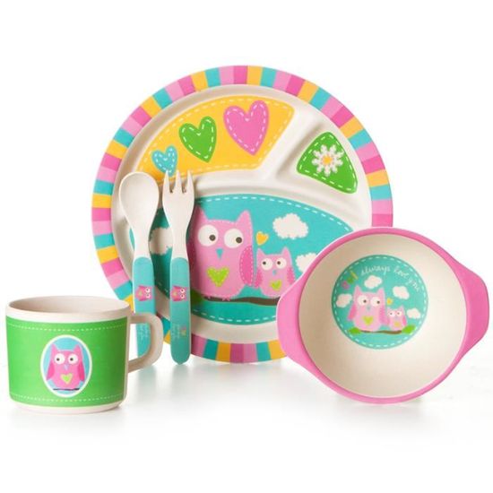 Ensemble Vaisselle Enfant 5 Pièces Micro-ondes - Avengers Hulk - Sans BPA