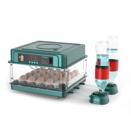 Incubateur Automatique 24 Œufs – Pour Poules, Cailles, Canards, Oiseaux, Reptiles | Numérique Avec Contrôle Humidité Et Température - 10