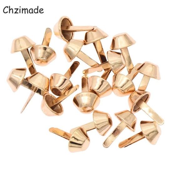 100 œillets Creux Uxcell M2 X 10mm - Laiton Doré Pour Bijoux Et Loisirs Créatifs