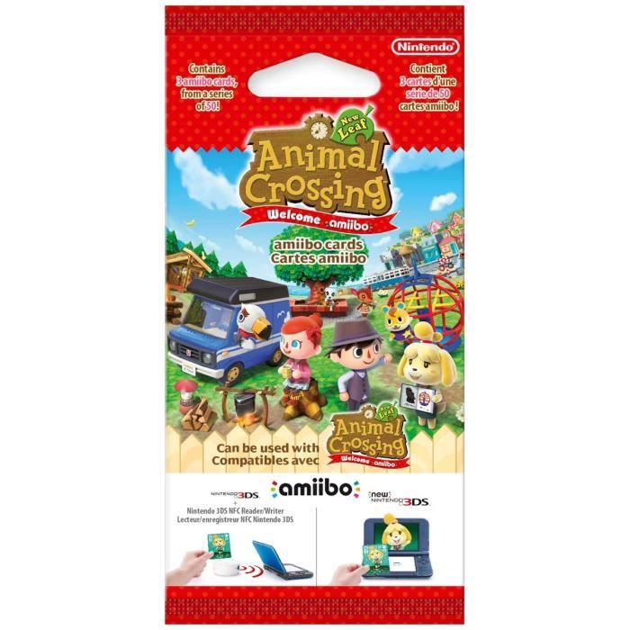 Cartes Amiibo Animal Crossing Série Amiibo • Contient 3 cartes Cdiscount