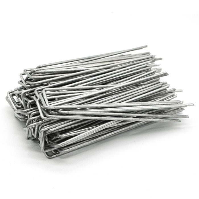 Piquets en acier en U 100 pièces AMA-201 angulaires
