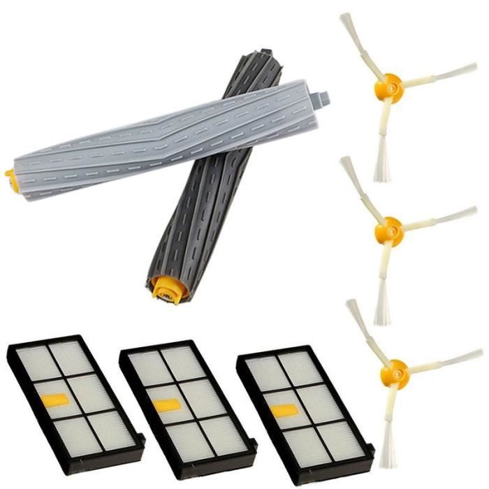 Kit de remplacement d'extracteur de filtre latéral de brosse pour iRobot Roomba 800 série 870 880 @ LZC61219590