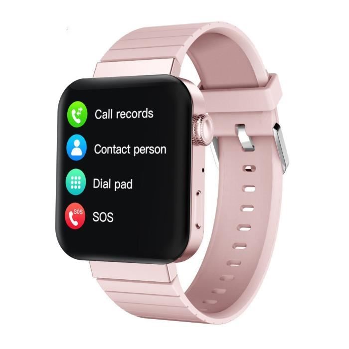 Montre Connectée Homme Femme MI5 Sport D'appel Intelligent Bracelet Bracelet Bluetooth Intelligente Multi-fonctionnelle - Rose