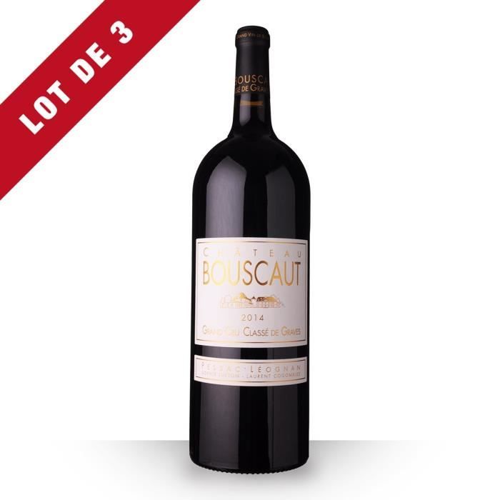 3x Magnum Château Bouscaut 2014 AOC Pessac-Léognan - 3x150cl - Vin Rouge