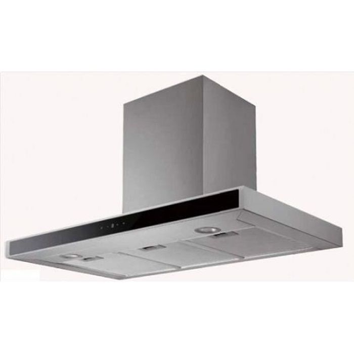 PKM 8090G Z LED 90cm hotte cheminée en acier inoxydable classe d'efficacité énergétique: A
