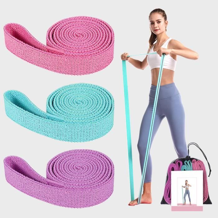 Warsoniod - Bande de Résistance Set, Bande Élastique Fitness, 3 Niveaux de Force d'Exercices Bande Élastique Fitness en Tissu