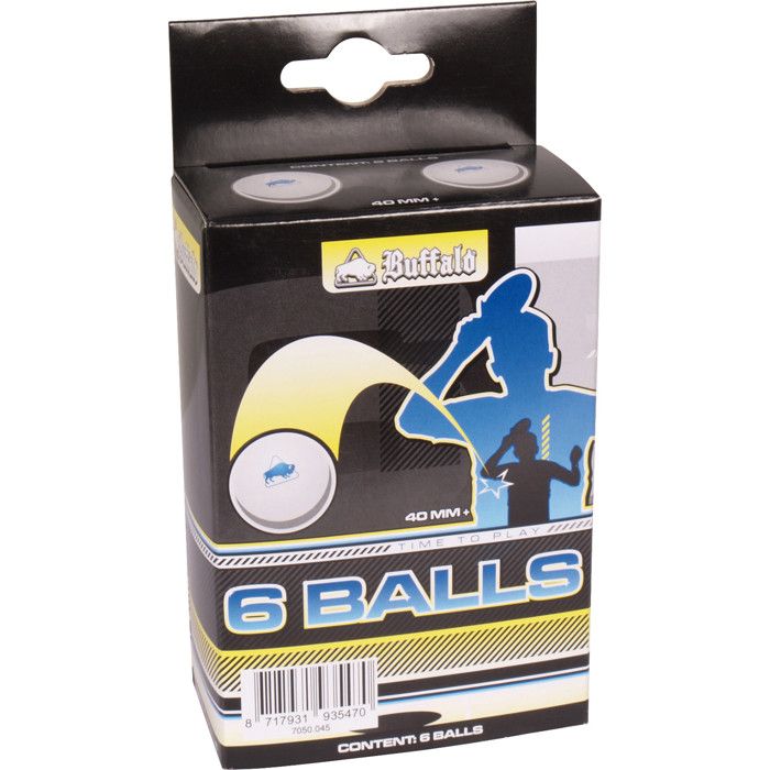 Buffalo set de balles de ping pong compétition 6 pièces