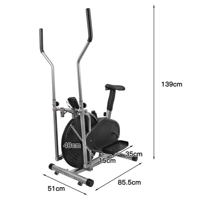 OHH VÉLO ELLIPTIQUE, Chariot De Ventilateur Pas à Pas Pour équipement De Fitness, 148*94*50CM