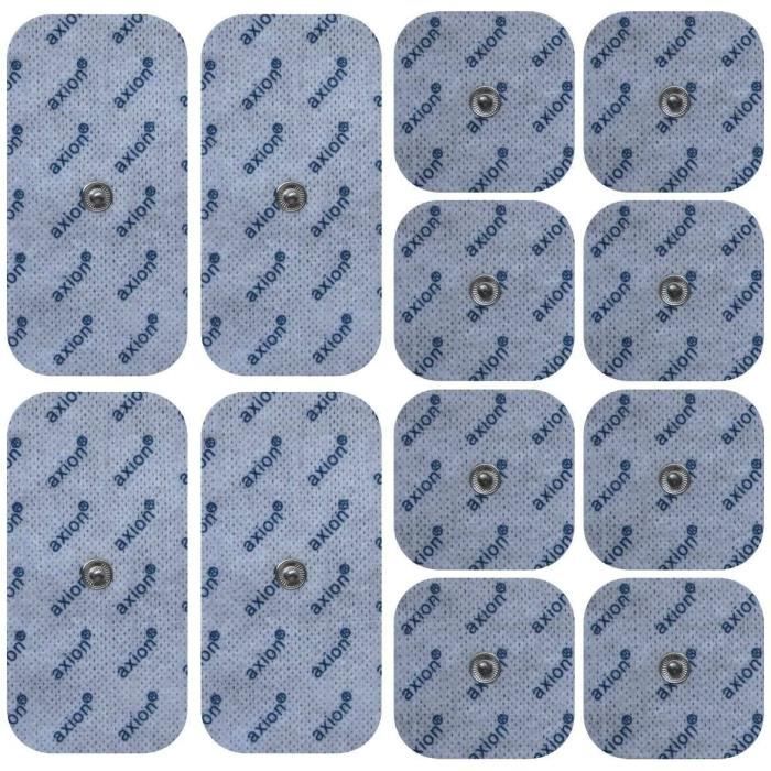 12 électrodes compatibles avec électrostimulateurs BEURER SANITAS - électrostimulation tens et ems