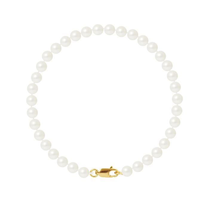 PERLINEA Bracelet Perles de Culture et Or Jaune 375° Femme