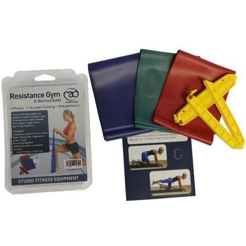 Fitness-Mad Fitness Mad Kit de bandes de résistance 3 bandes + poignées (rouge, vert, bleu) - FRESKITB