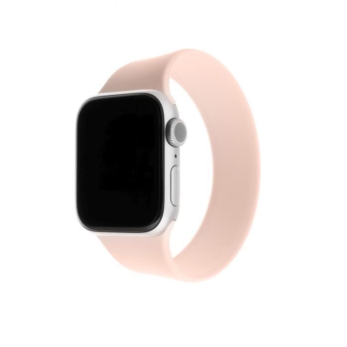 Bracelet élastique en silicone FIXED Silicone Strap pour Apple Watch 38-40-41mm, taille XL, rose