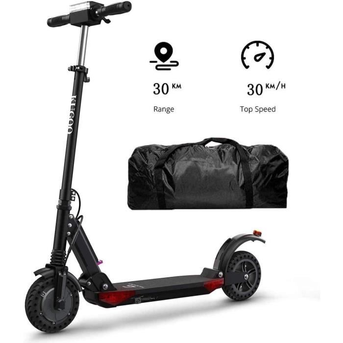 Trottinette Électrique Pliable KUGOO S3 Pro- 350W Moteur-Batterie 7,5Ah-Écran d'affichage LCD-3 Modes de Vitesse Noir