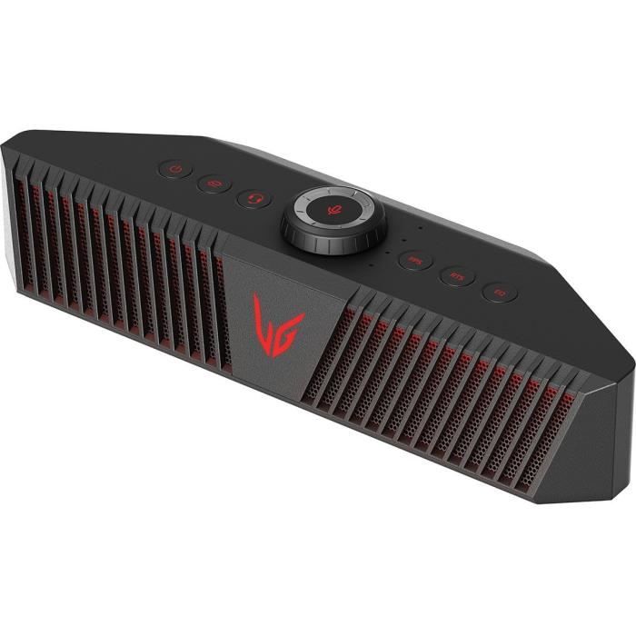 LG UltraGear GP9 - Enceinte Gaming - modes sonores spécifiques - micro Chat vocal - batterie intégrée jusqu’à 5h - 376 x 86 x 108 mm