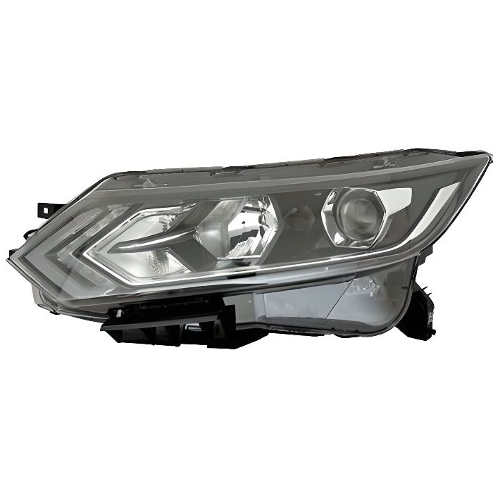Phare Optique avant gauche pour NISSAN QASHQAI II ph. 2 depuis 2017, H7+PY21W+W5W, feu du jour à LED, Neuf.